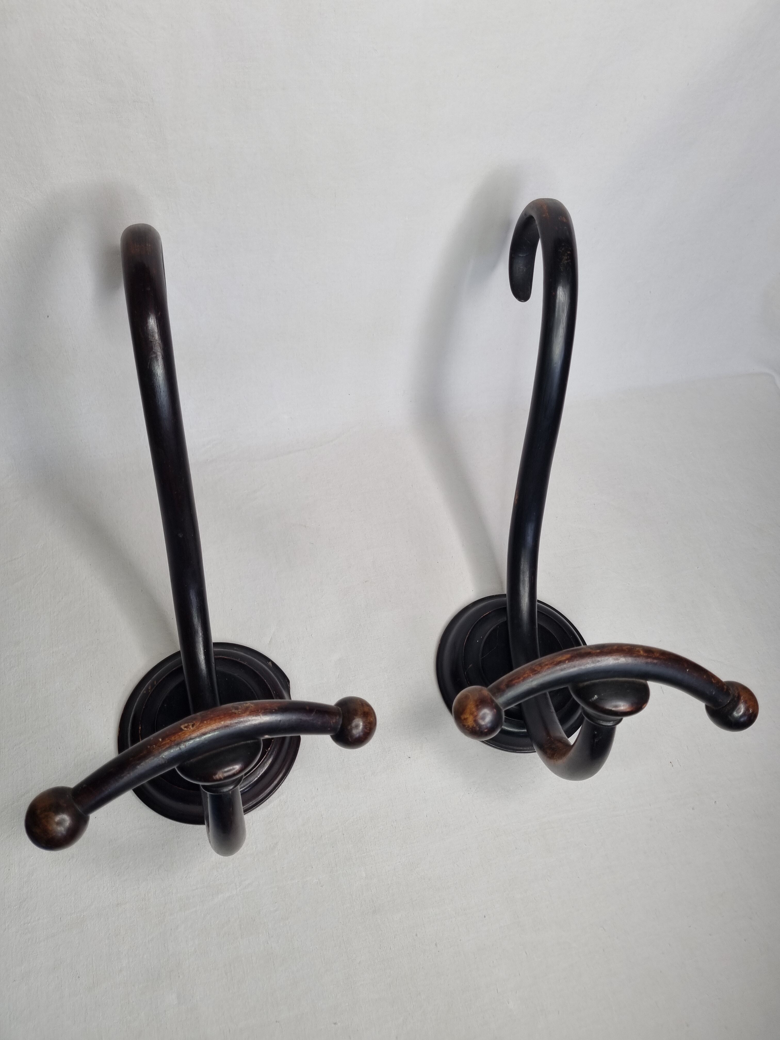 Pair of wall-walled art nouveau