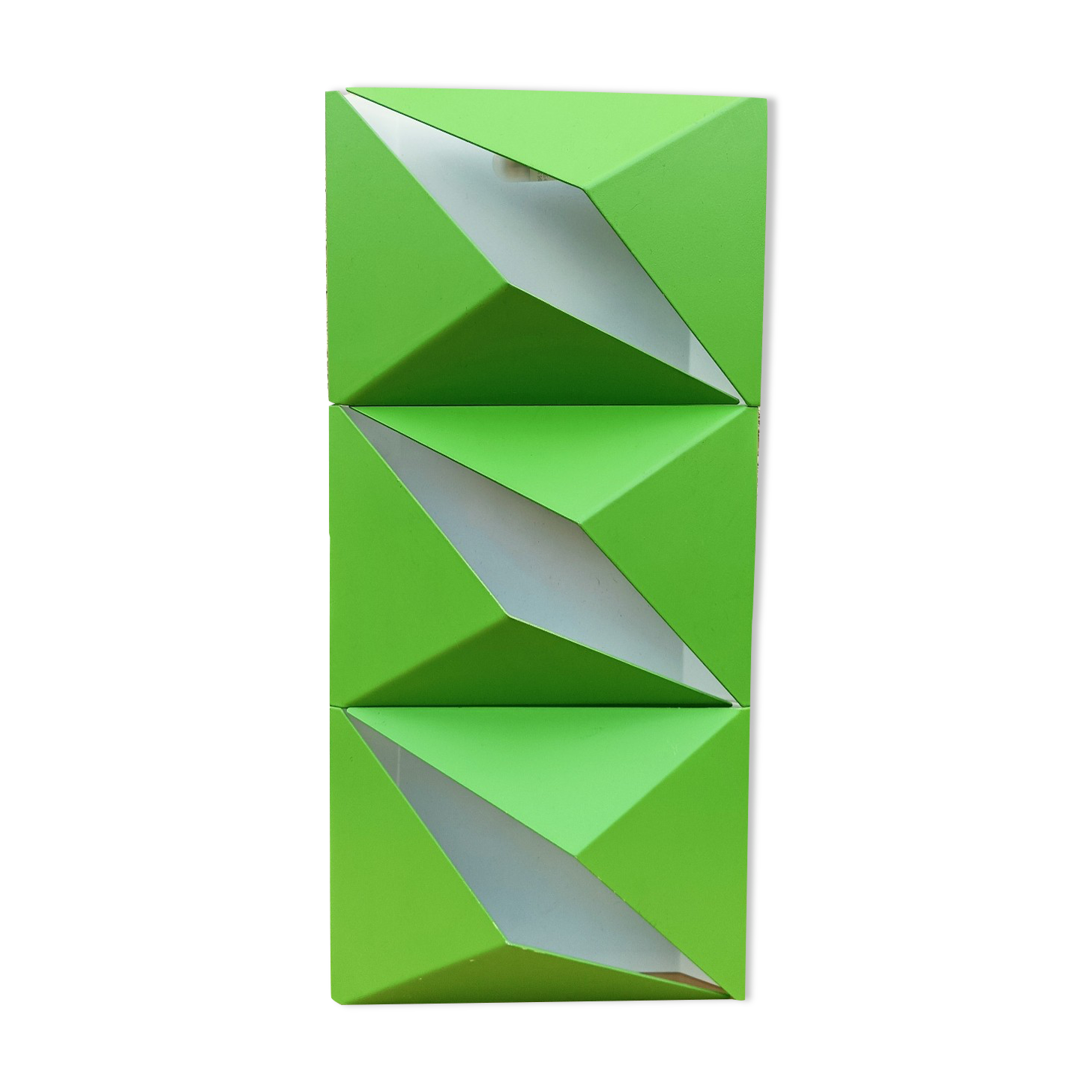 Wall lamp shape vintage origami