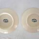 2 plates on foot Terre de fer Vermont & Blanchet circa 1900