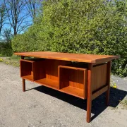 Vintage Teak Desk Attributed to Niels Clausen for NC Møbler, Denmark, 1960