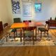 Vintage square Scandinavian table "Mette"