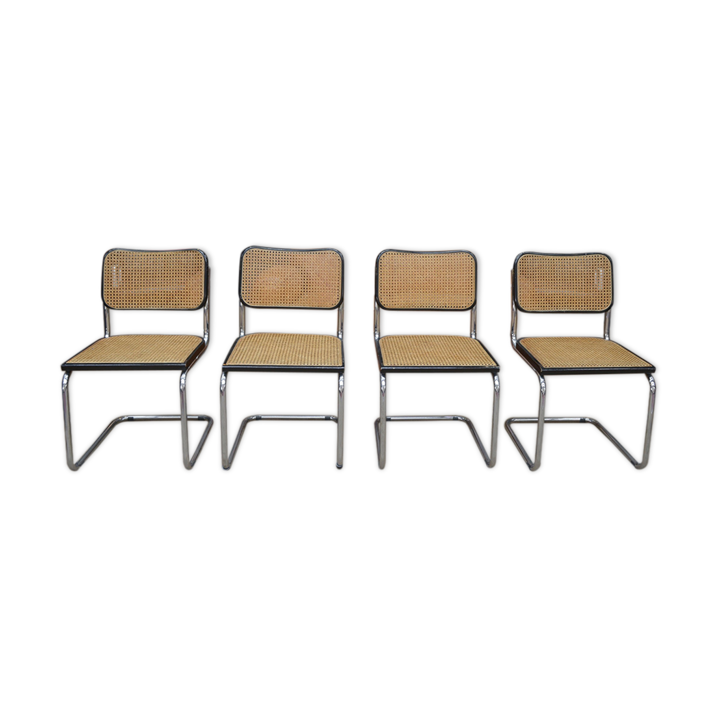 Lot de 4 Chaises Model B32 Cesca  Marcel Breuer 1970s