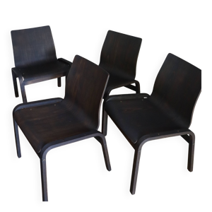 Quatre chaises ou fauteuils - chauffeuse