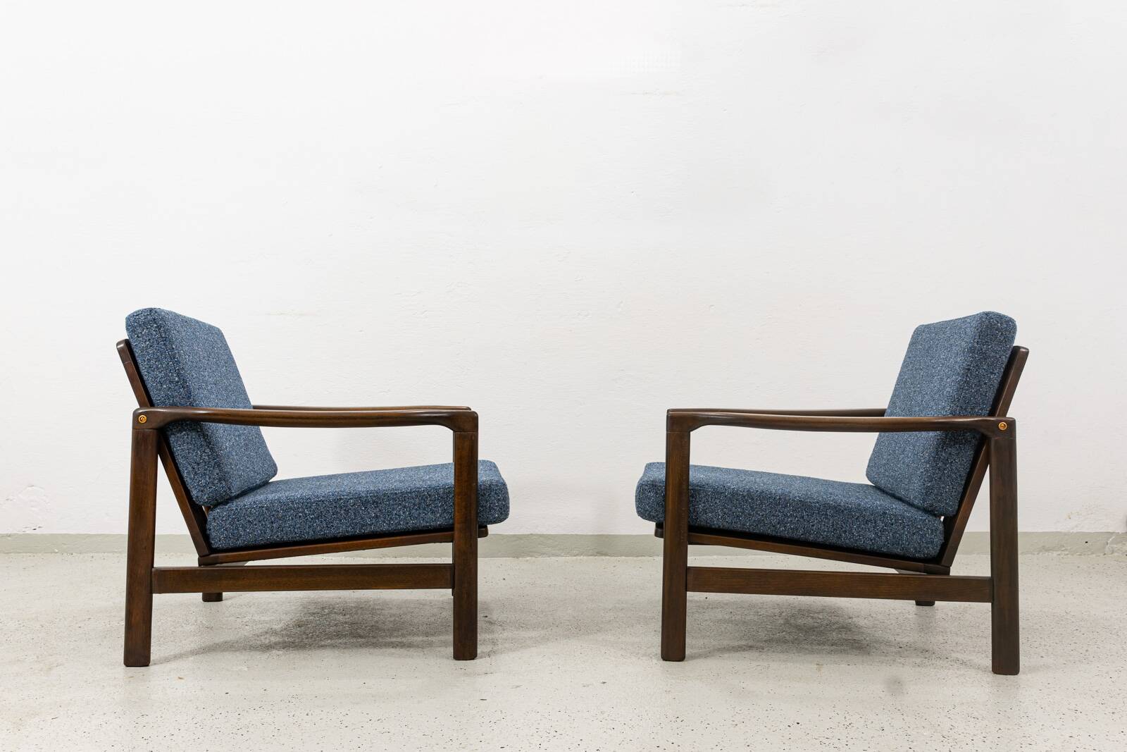 Fauteuil des années 60 par Zenon Bączyk, Pologne.