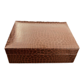Leather jewelry box
