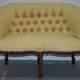 Ensemble sièges style Napoléon III en Rope Twist: fauteuil & canapé Chesterfield