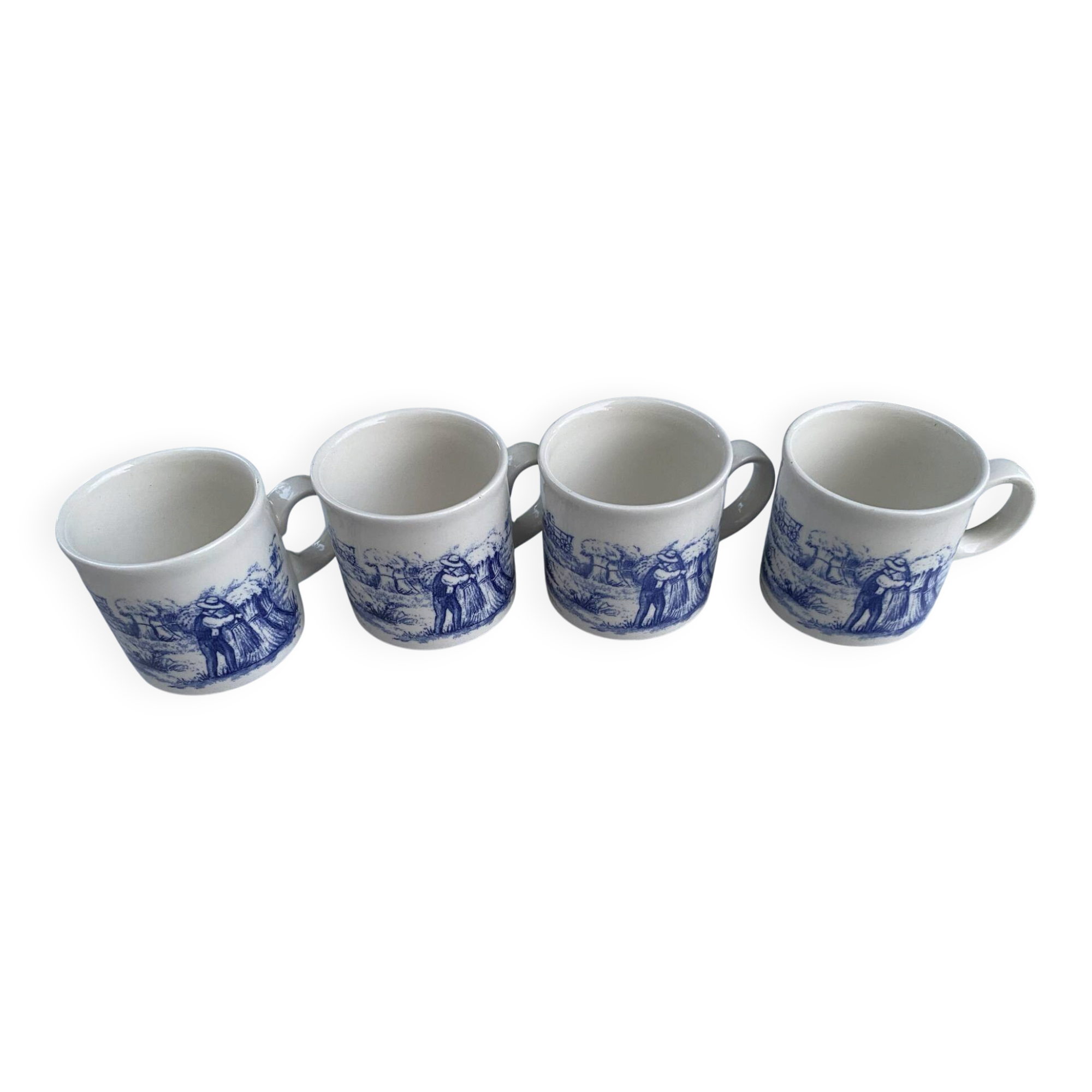 Set of 4 vintage cups/mugs in English earthenware – Churchill England