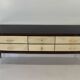 1950s Parchment and Walnut Chest of Drawers Attr. Paolo Buffa
