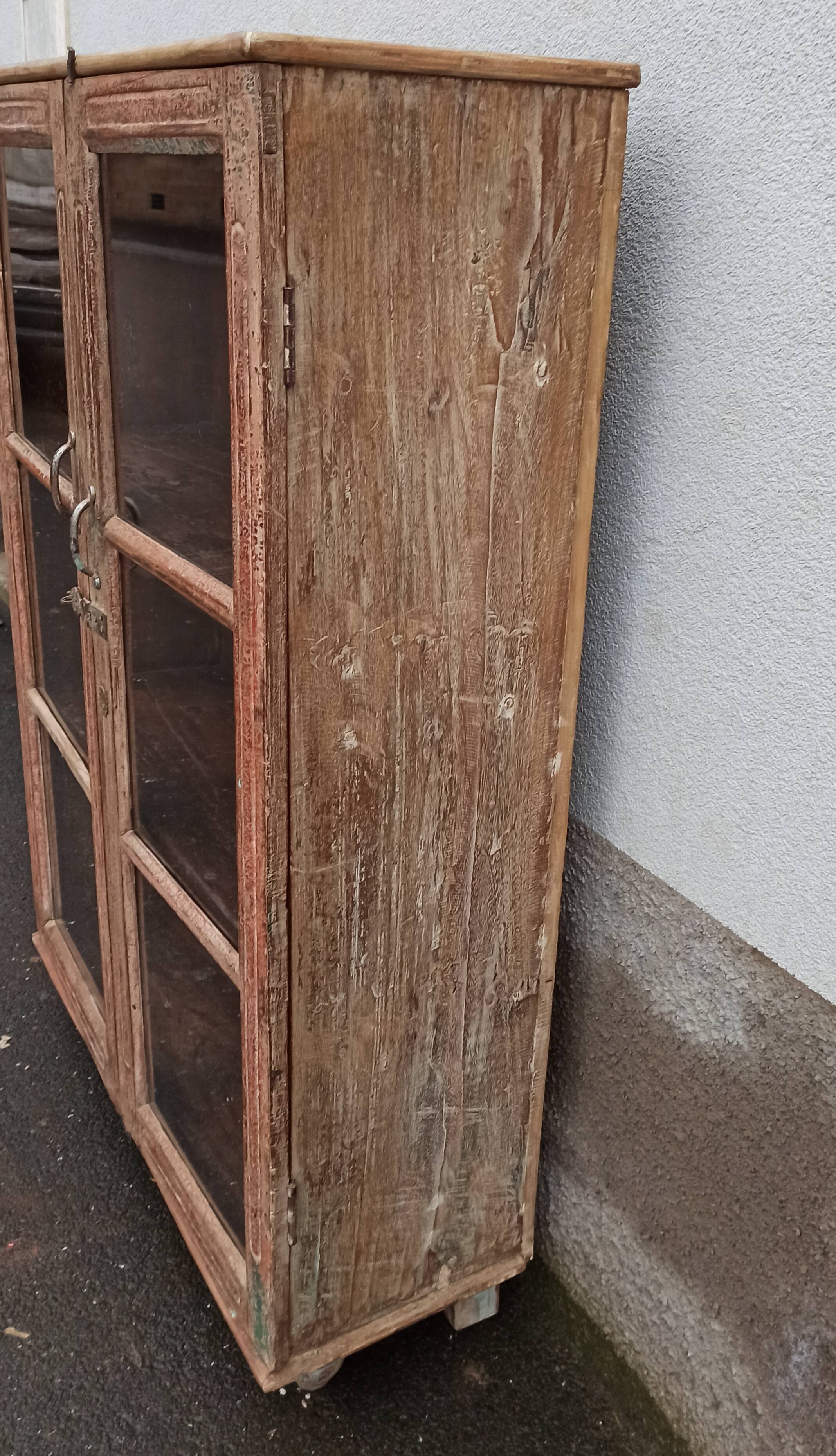 Old glass cabinet