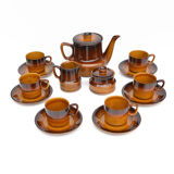 Porcelite coffee service ANIA designed by K. Kowalski, Zakłady Porcelitu Stolowego "Tułowice", Polan