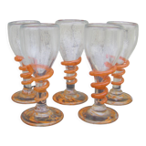 Handmade stemware or ice cups