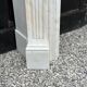 Louis XV style fireplace in white Carrara marble circa 1980