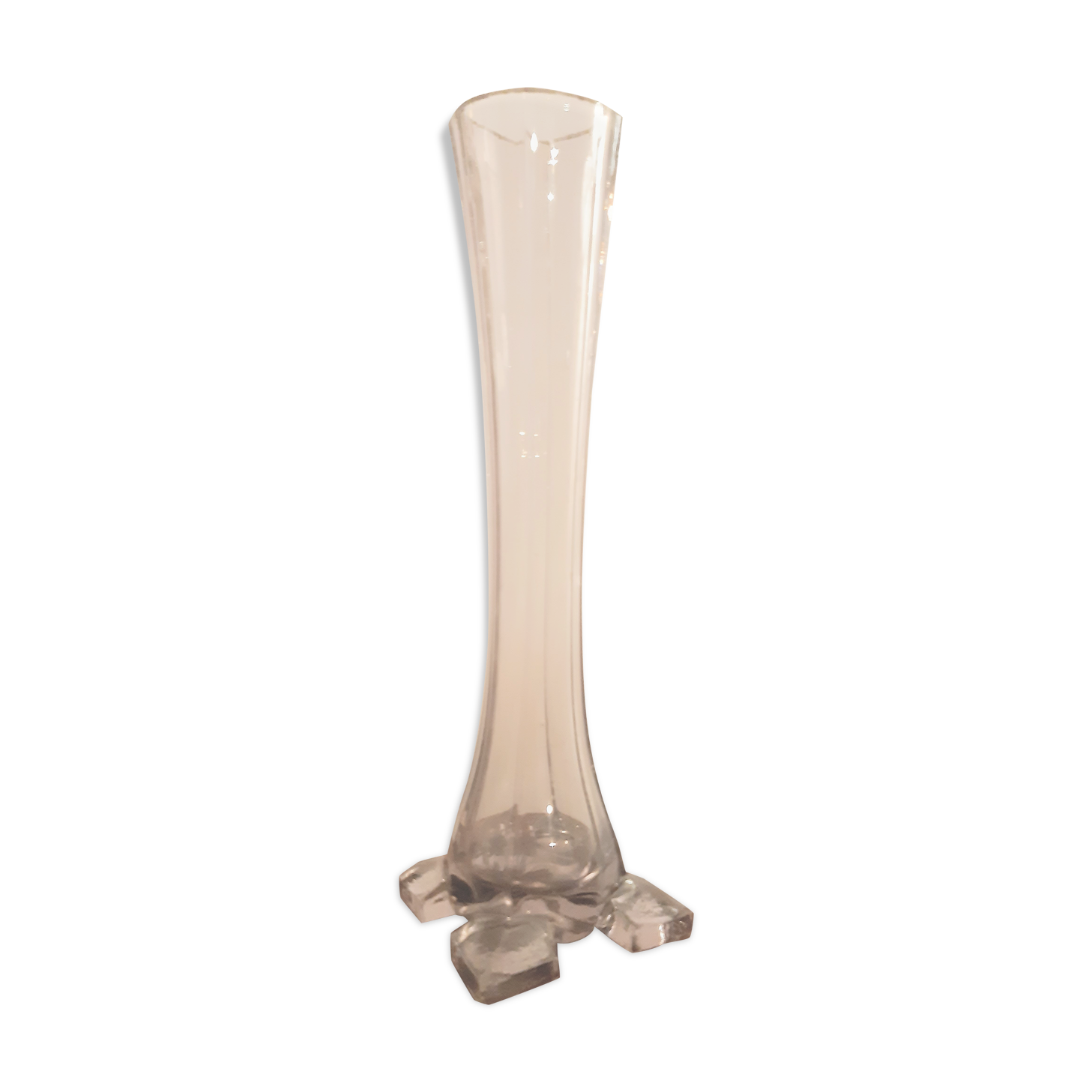 Soliflore purple transparent glass