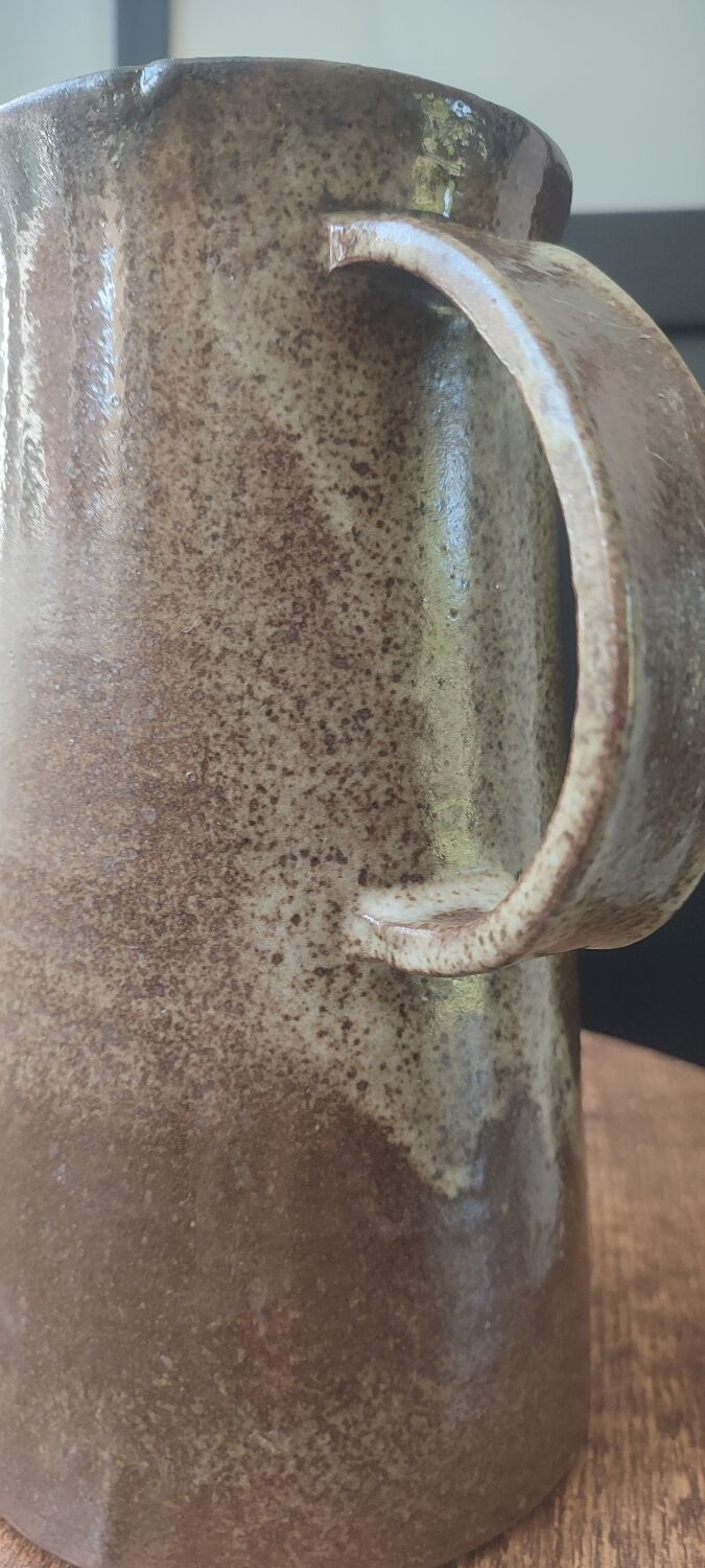 Ceramic workshop service in stoneware signed by karoly balogh.