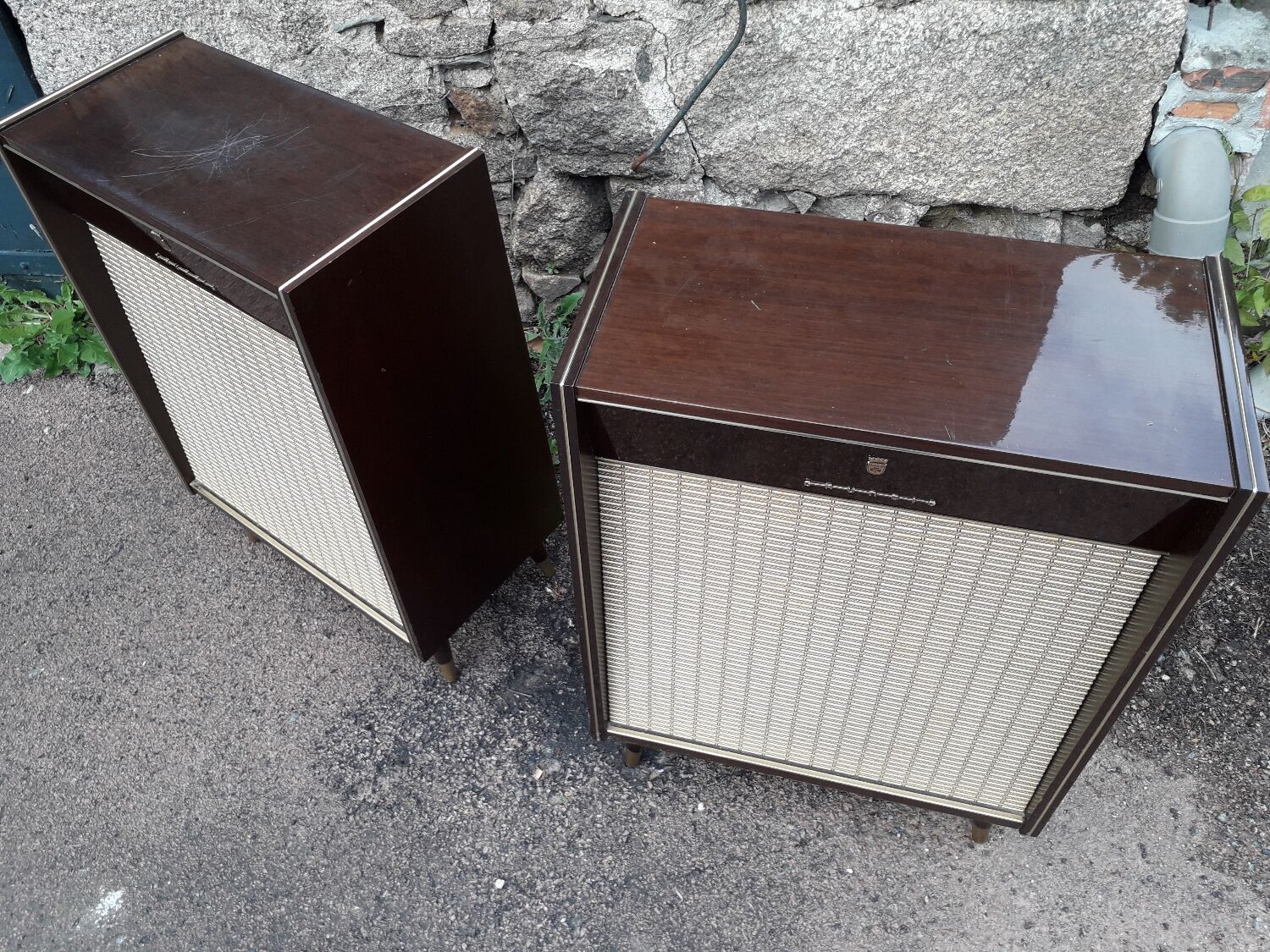 Grundig stereo vintage hi fi speakers