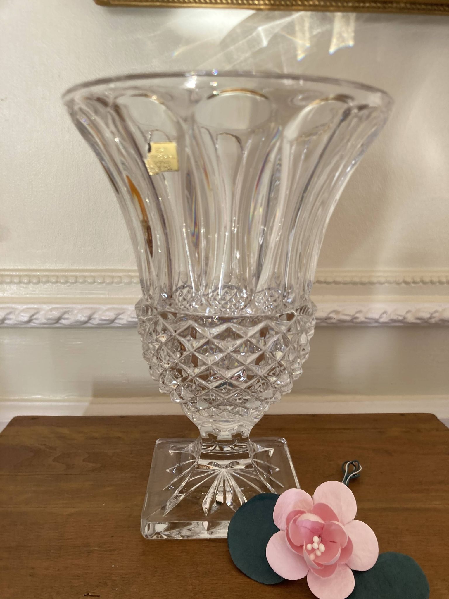 Vase Médicis en cristal H23cm