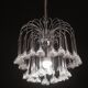Set of 2 Julia Roberts, Vintage White Murano Chandelier, 1980s