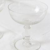Set of 3 glasses of champagne, vintage
