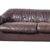 Vintage leather sofa from the 60s, 70s