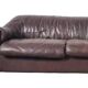 Vintage leather sofa from the 60s, 70s