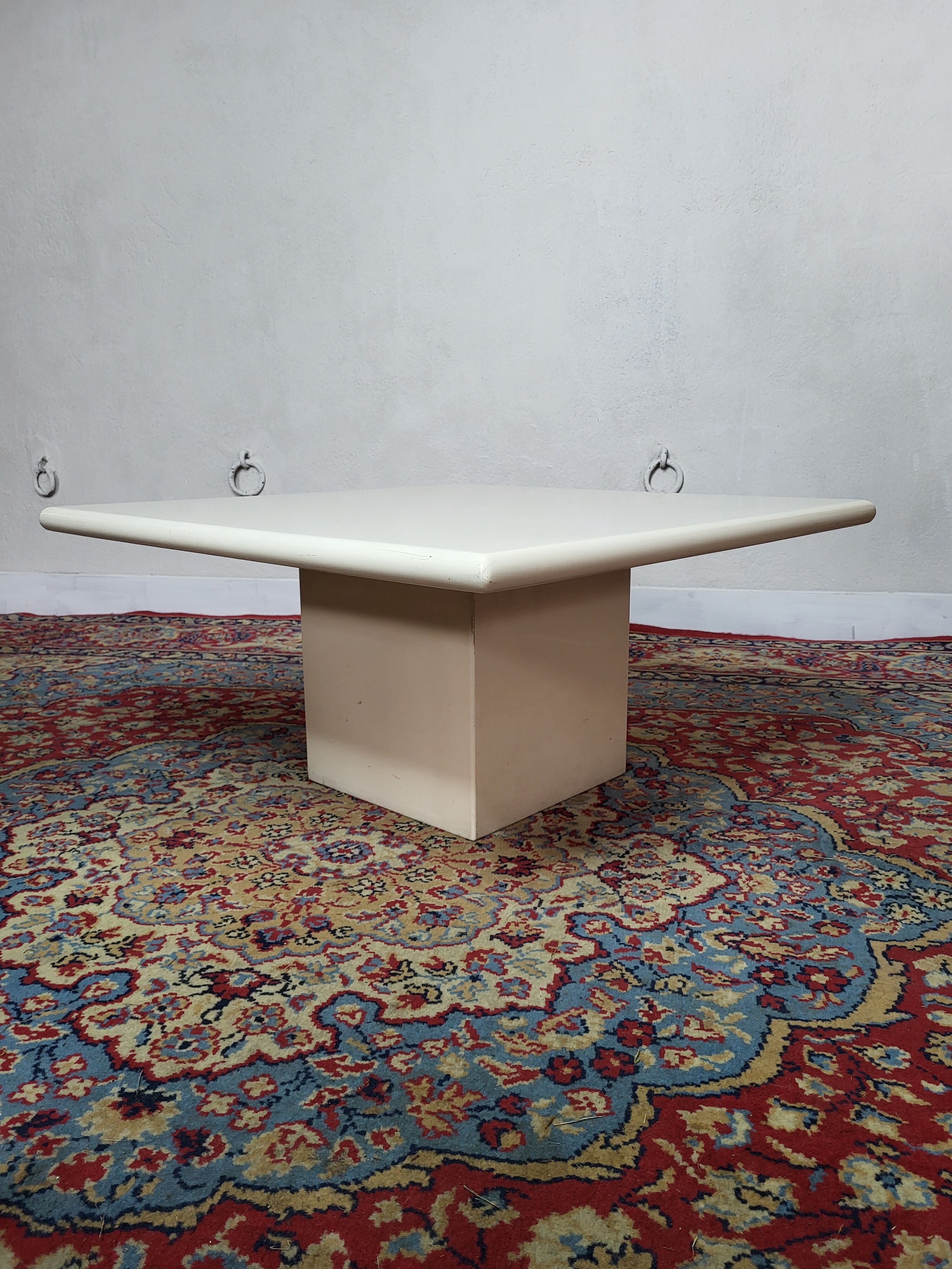 Lacquered wood coffee table