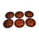Set of 6 St Clément earthenware oyster plates