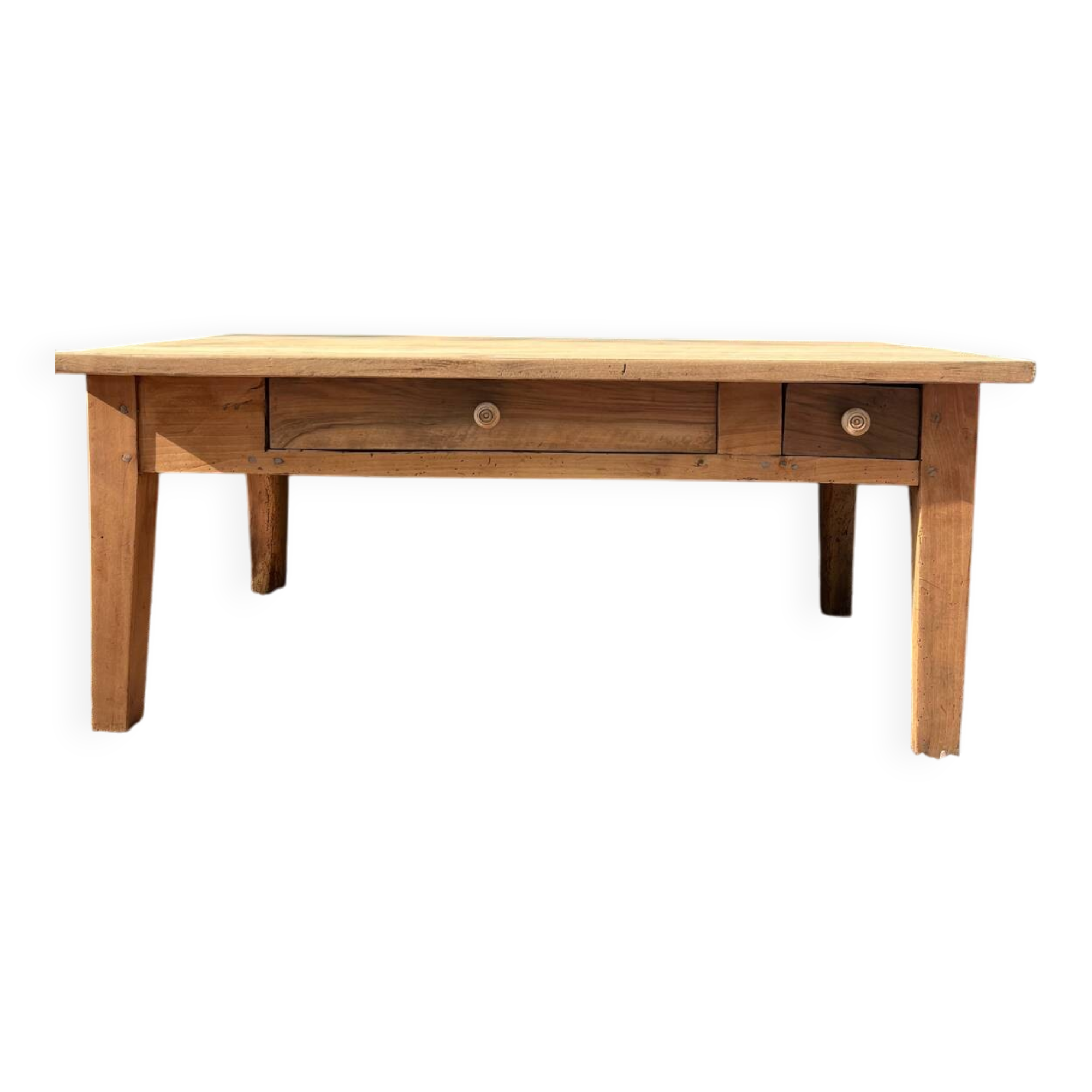Double drawer coffee table