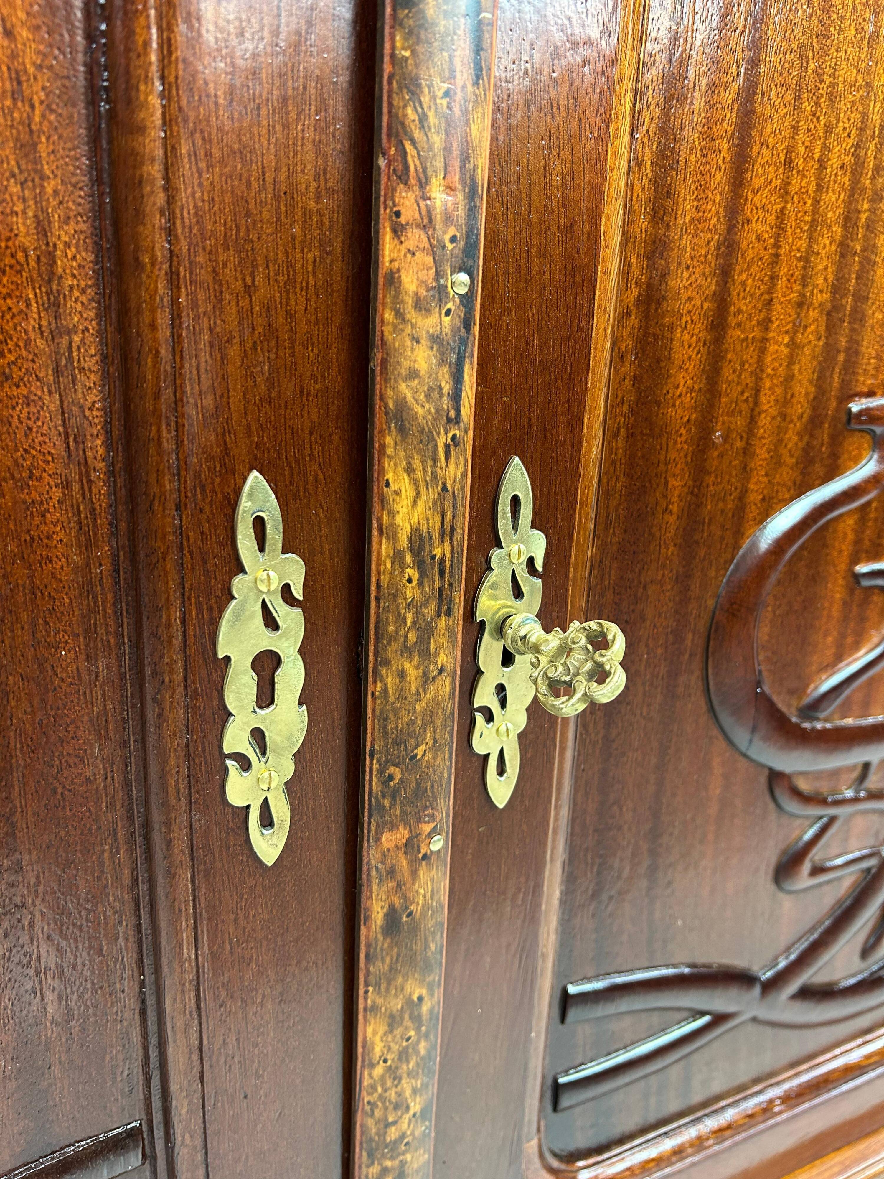 Art Nouveau display cabinet