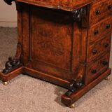 Davenport desk in burr walnut and inlays from the first part of