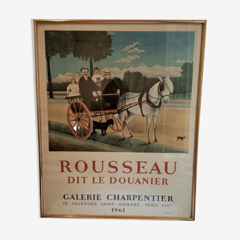 Framed poster Le Douanier Rousseau, 1961, Galerie Charpentier