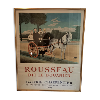 Framed poster Le Douanier Rousseau, 1961, Galerie Charpentier