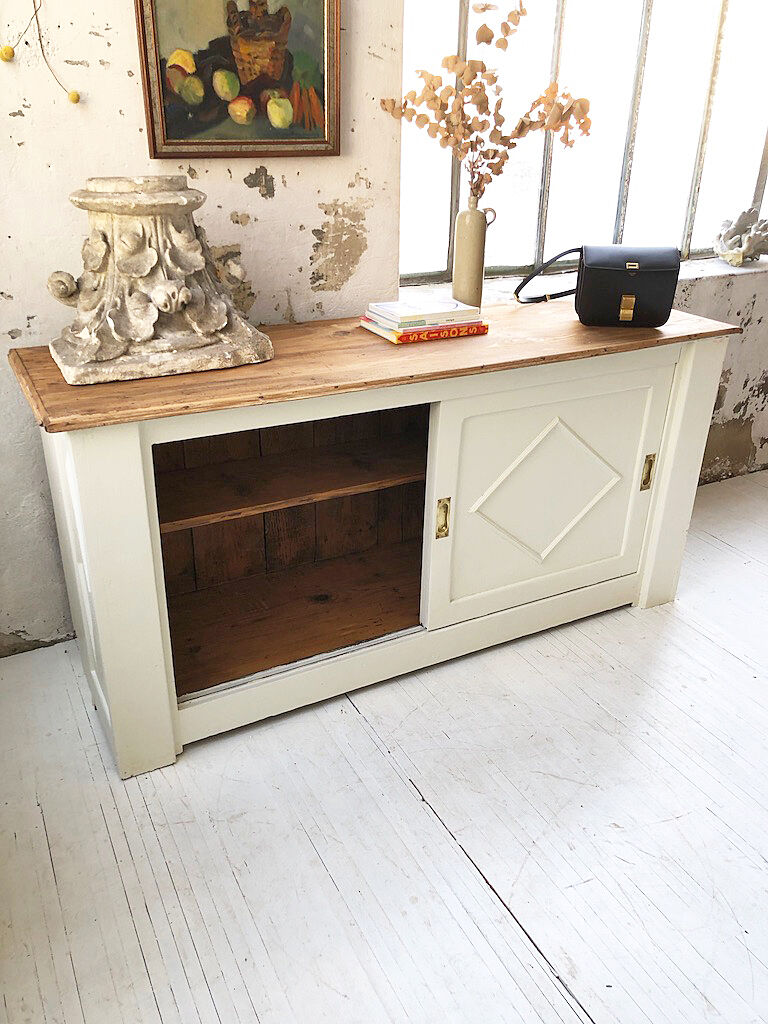 White sliding craft furniture