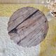 Petite table basse ronde tripode ancienne
