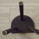 Vintage French Traditional Wooden 3 Legged Milking Stool – D-Shaped Seat