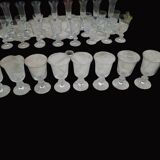 Set of 40 La Rochère Amitier crystal glasses from the 19th century + 8 replacements