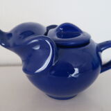 Blue elephant teapot lipton vintage