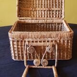 Wicker vanity case from the 1950s.