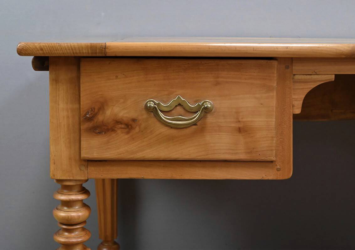 Cherrywood writing desk, Louis-Philippe style – Late 19th century