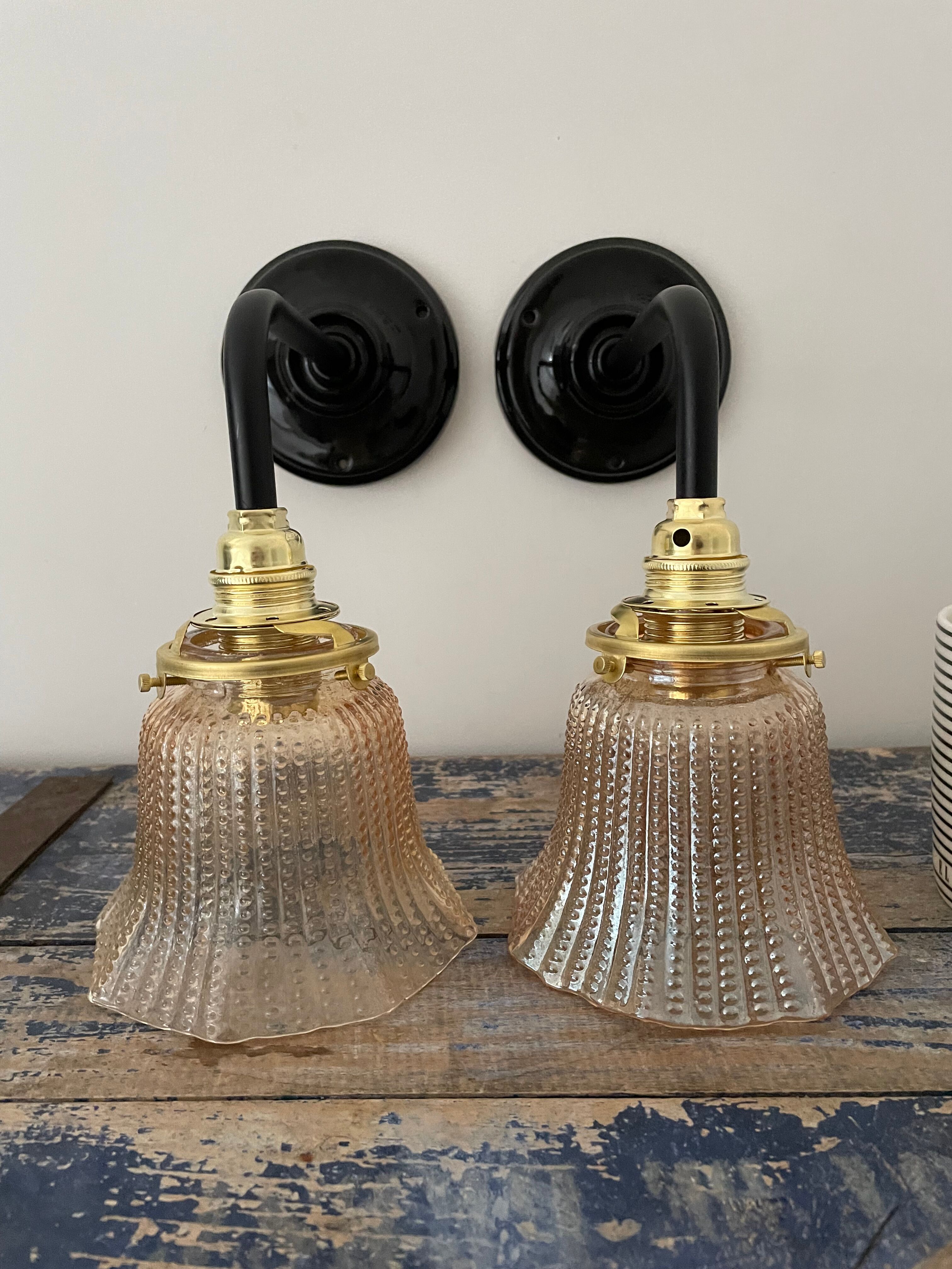 Pair of vintage wall lights