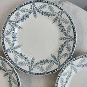 Set of 4 flat plates Creil and Montereau Labrador