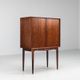 Illum Wikkelso bar cabinet in rosewood C. F. Christensen Denmark 1960