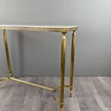 20th Century Gilt Brass and Marble Console Table