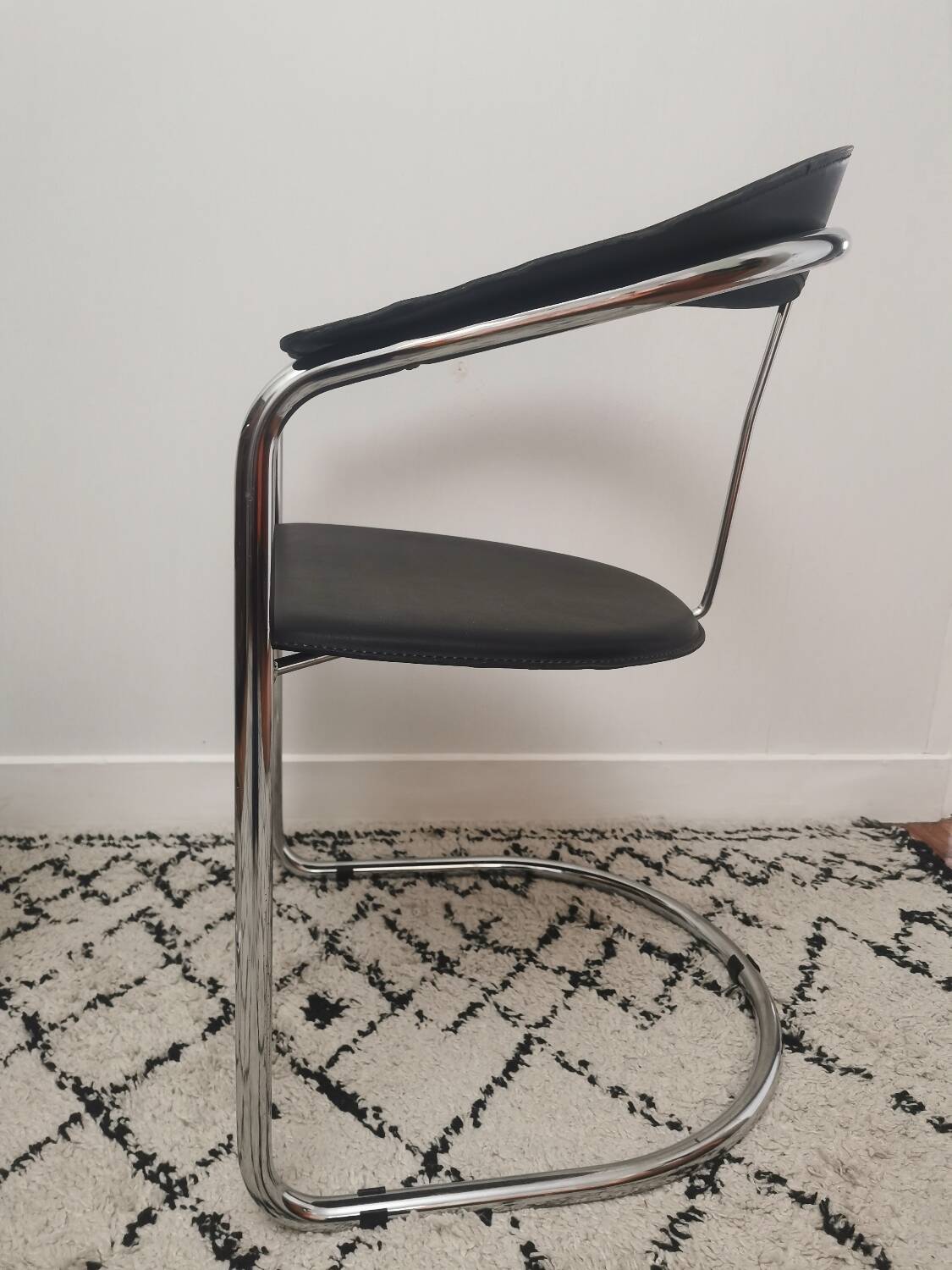 Canasta cantilever chair by Arrben chrome