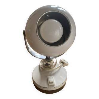 Lampe Eyeball années 70 blanche