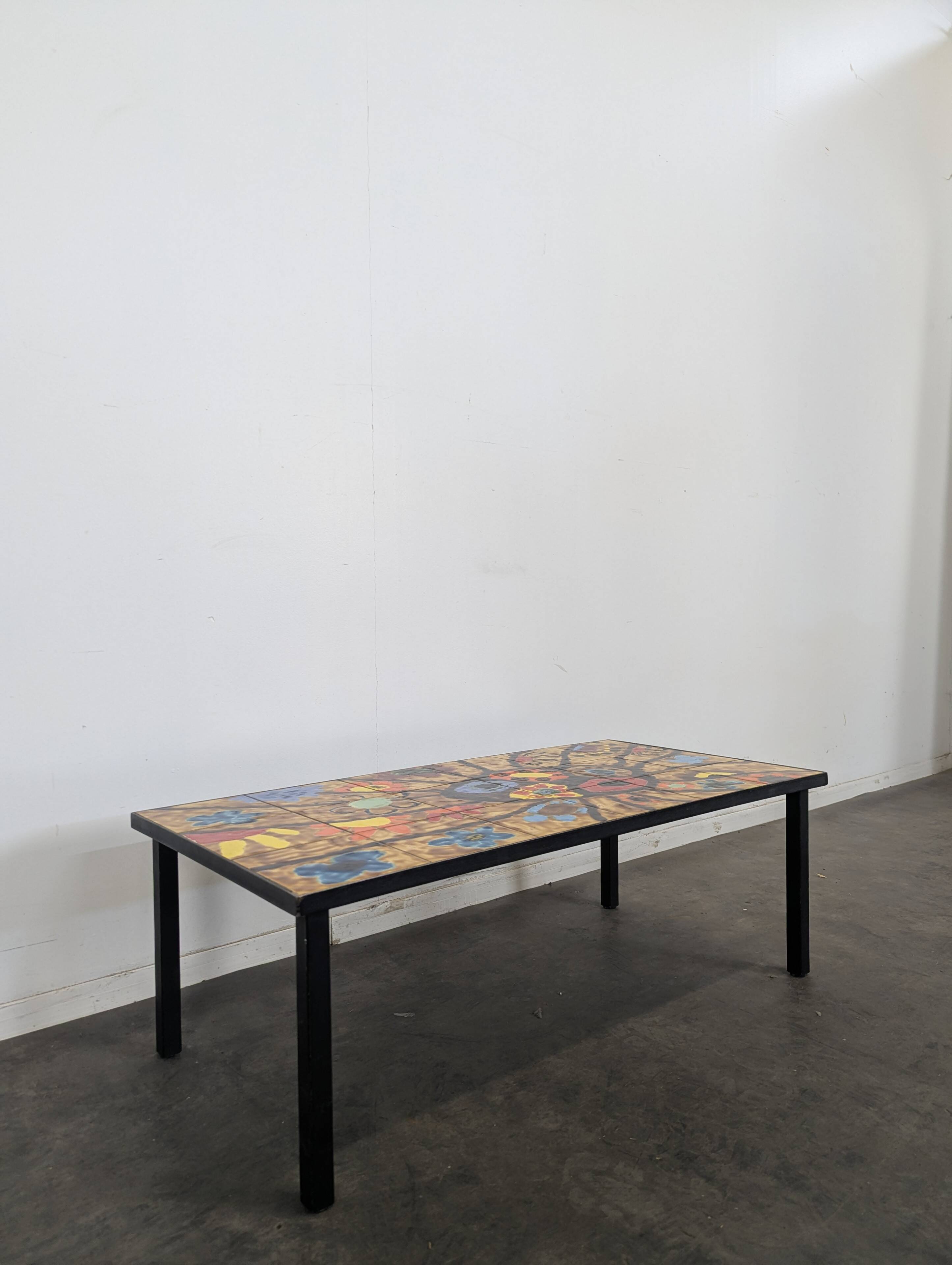1960s ceramic coffee table