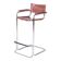 Bauhaus Bar Chair in Chromed Steel and Faux Leather, Germany, 1970s