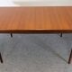 Extendable Scandinavian teak dining table, circa 1960