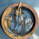 Grand plat creux en céramique signé Salamò La Bisbal (Espagne)