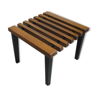 Tabouret lattes de support de fleurs années 1960
