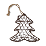 Vintage Christmas tree mesh hanging box